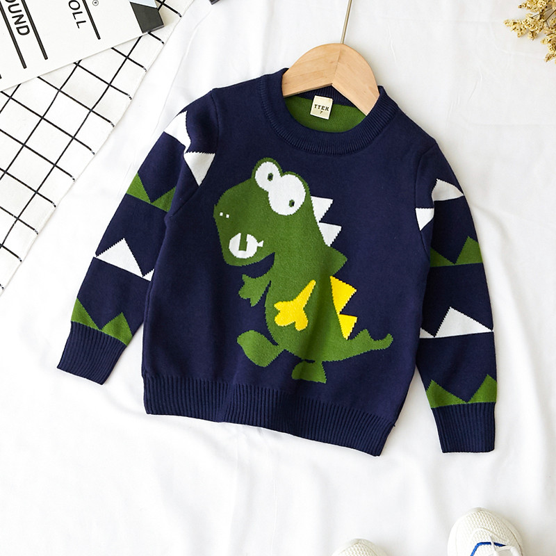 Gyermek pulóver új modellje, két színben rátéttel fiúknak