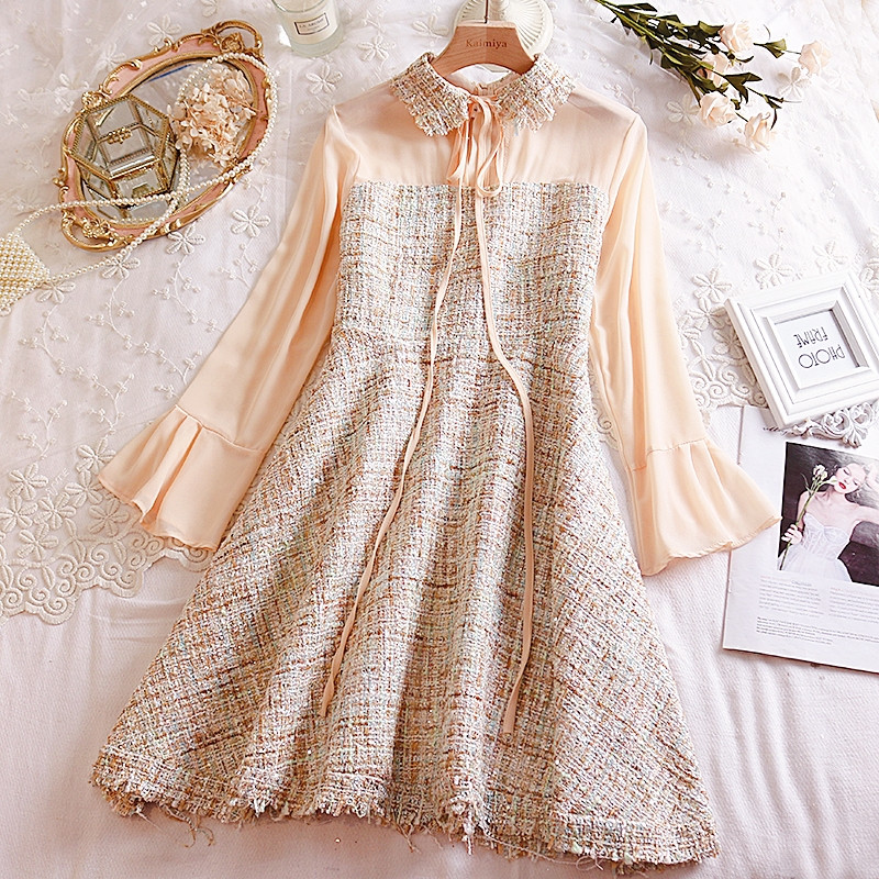 Modern női ruha cipzárral és hosszú ujjú három színben