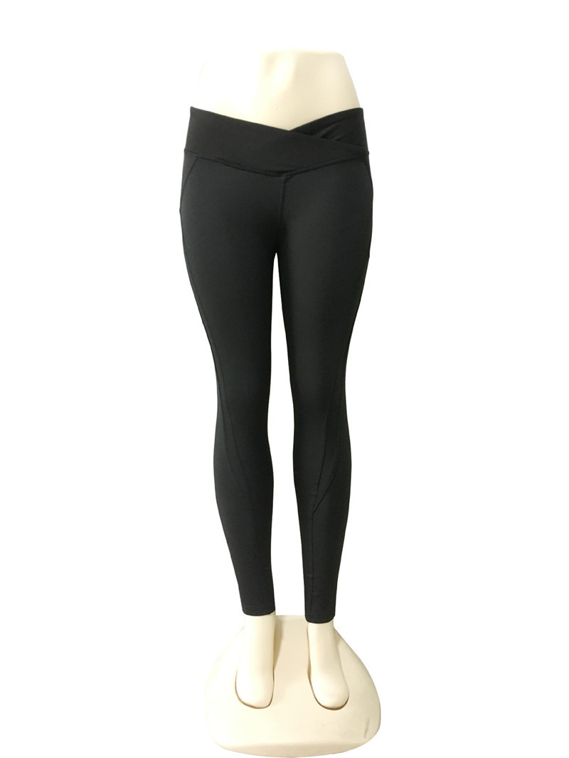 Sport női hosszú leggings magas derékkal, négy színben