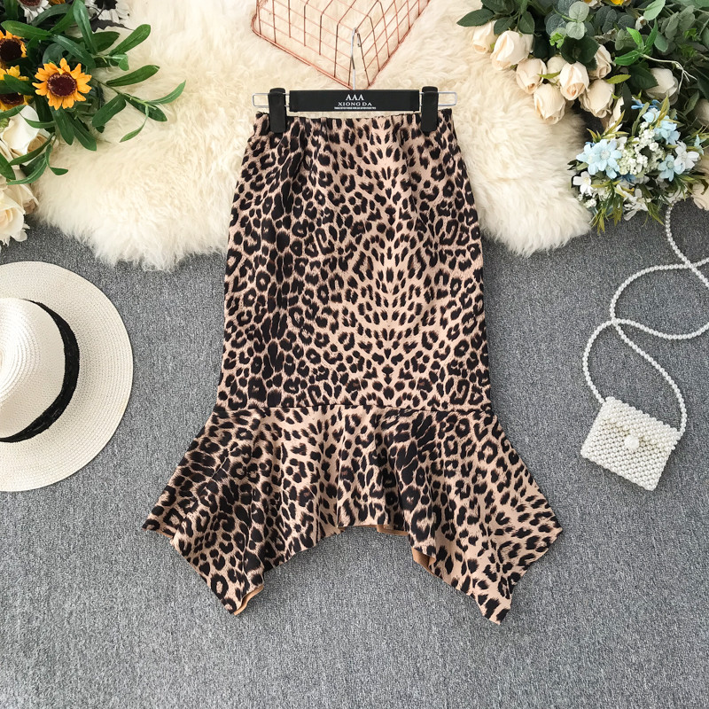 Fusta de dama moderna cu talie inalta model asimetric