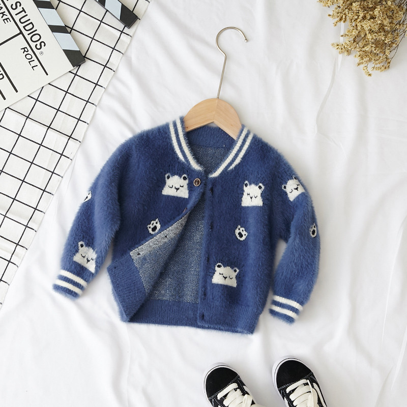 Gyermekmellény két színben V-nyakkal fiúknak és lányoknak