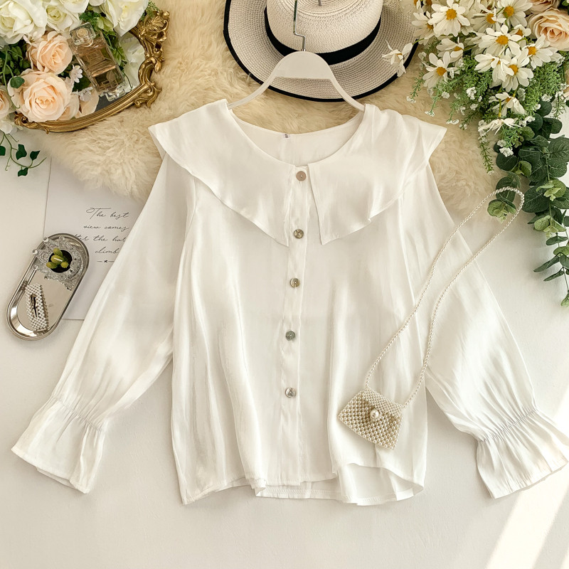 Modern női ing gombokkal, három színben