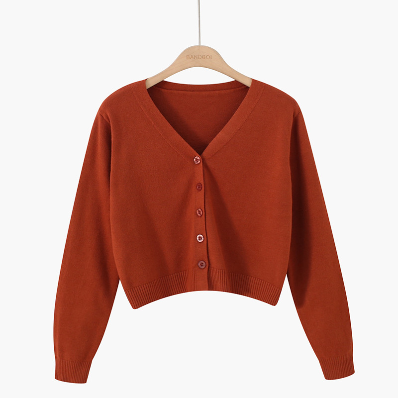 Cardigan de dama model nou cu nasturi si decolteu in V in mai multe culori