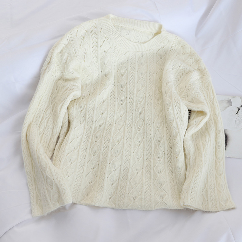 Casual γυναικείο πουλόβερ ευρύ μοτίβο σε διάφορα χρώματα