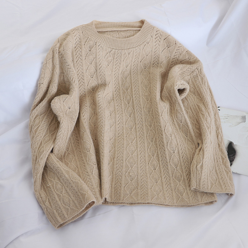 Casual γυναικείο πουλόβερ ευρύ μοτίβο σε διάφορα χρώματα