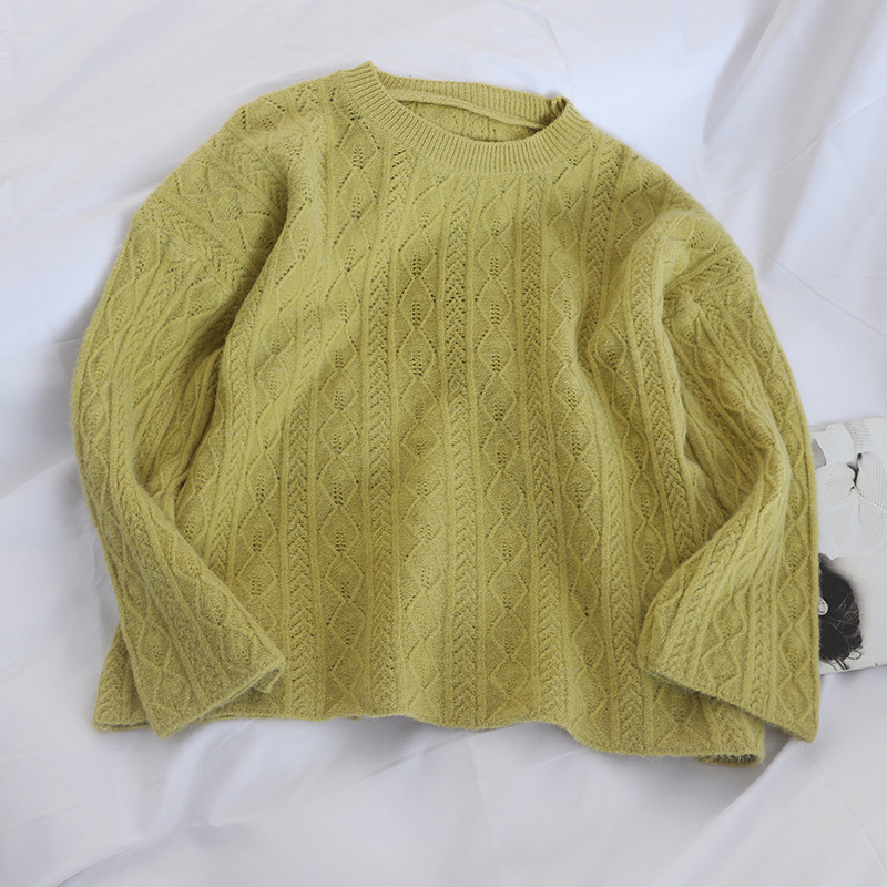 Casual γυναικείο πουλόβερ ευρύ μοτίβο σε διάφορα χρώματα