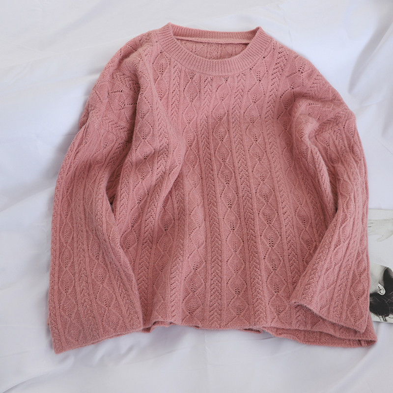 Casual γυναικείο πουλόβερ ευρύ μοτίβο σε διάφορα χρώματα