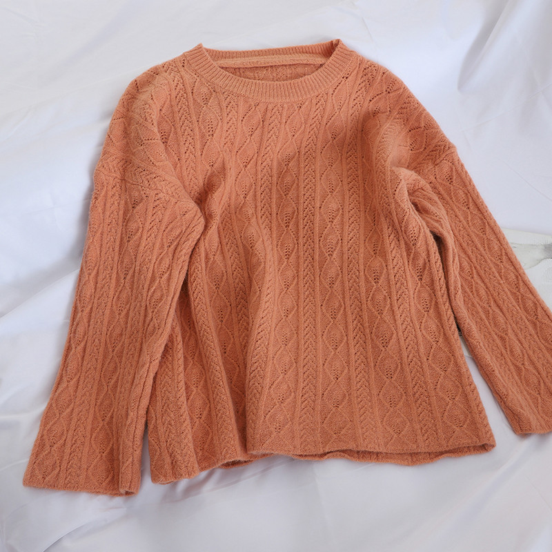 Casual γυναικείο πουλόβερ ευρύ μοτίβο σε διάφορα χρώματα