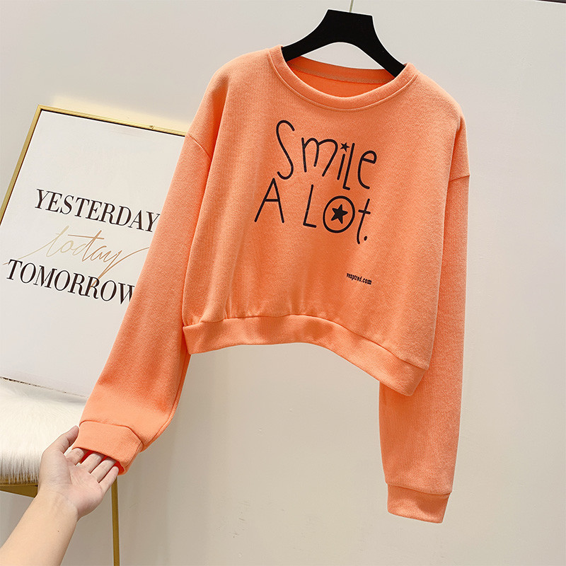 Μοντέρνα γυναικεία μπλούζα με επιγραφή με μακρύ μανίκι