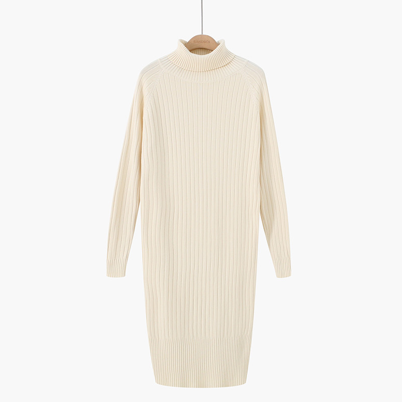 Rochie de dama model nou cu guler polo inalt in mai multe culori