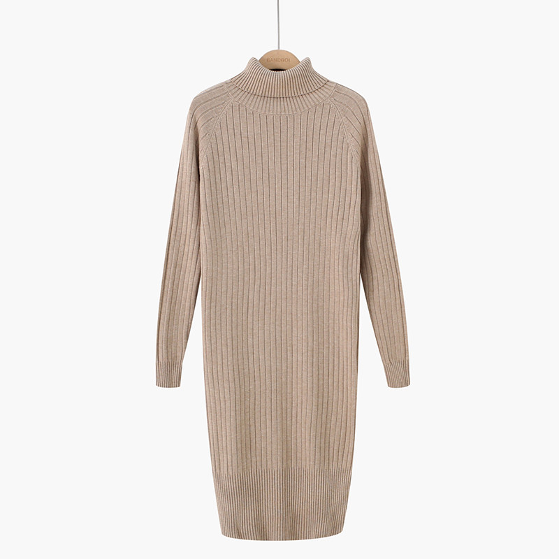 Rochie de dama model nou cu guler polo inalt in mai multe culori