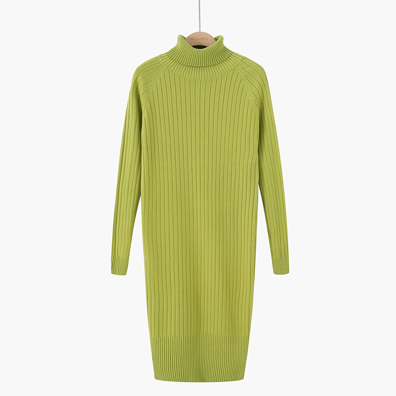 Rochie de dama model nou cu guler polo inalt in mai multe culori