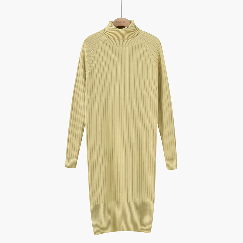 Rochie de dama model nou cu guler polo inalt in mai multe culori