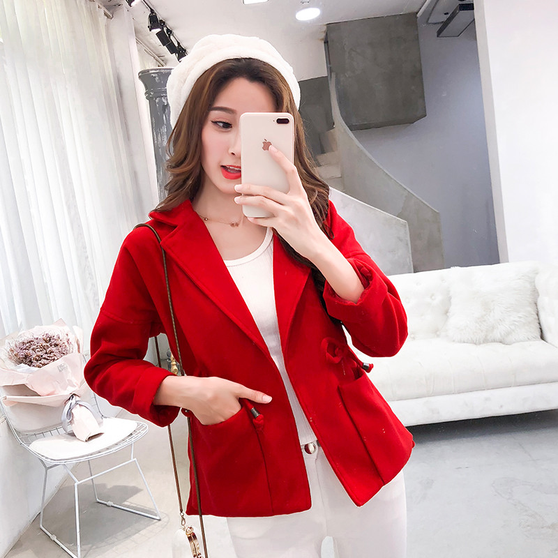 Γυναικείο σακάκ με κοδόνι στη μέση  και λαιμόκοψη σε διάφορα χρώματα