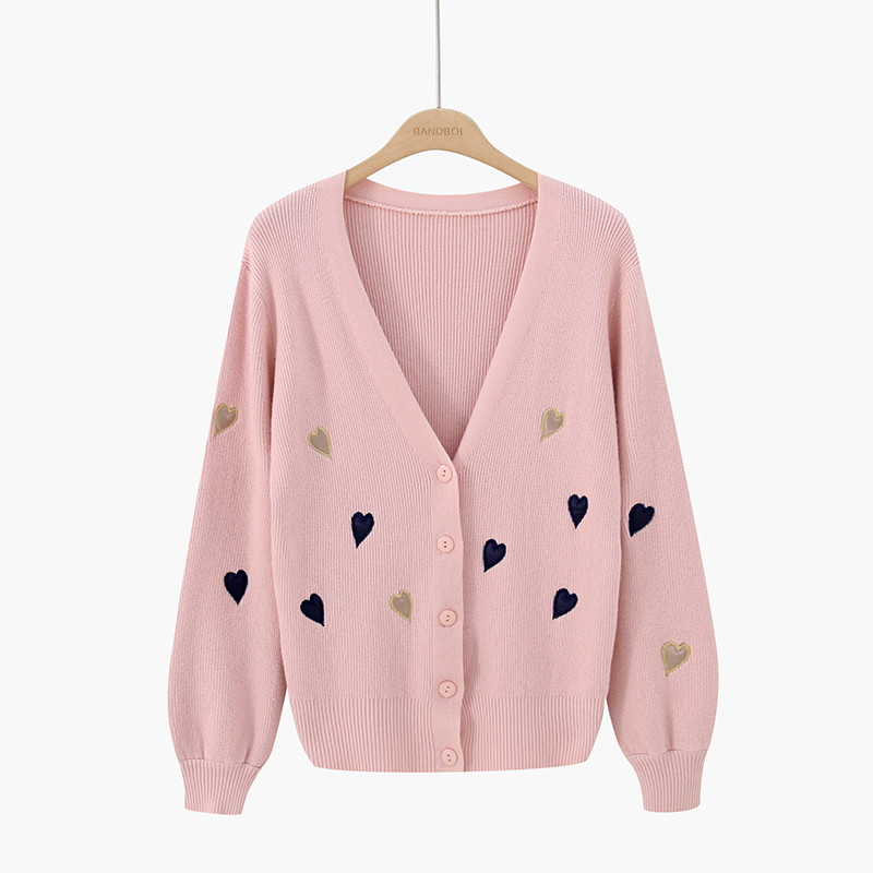 Aktuális női szívecskés kardigán több színben