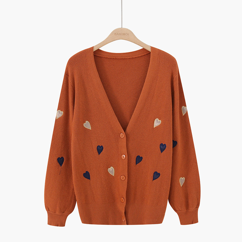 Aktuális női szívecskés kardigán több színben