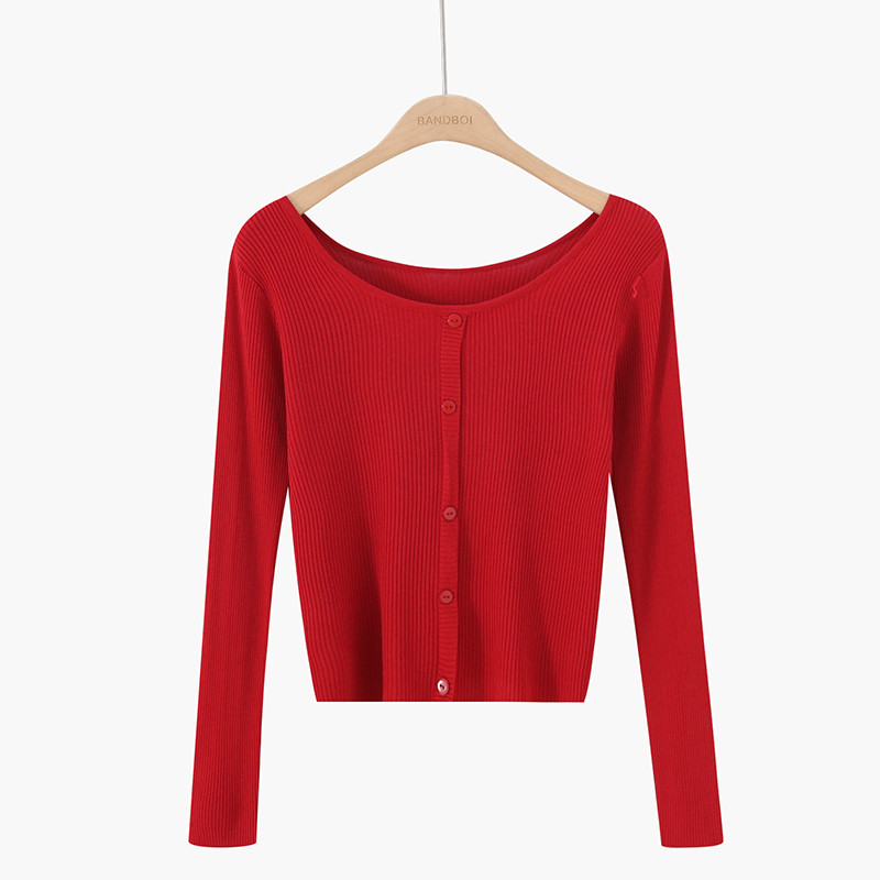 Új modell női pulóver csónakos nyakkivágással több színben