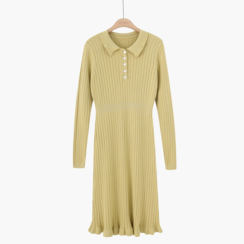 Rochie de dama model nou cu guler clasic in mai multe culori - model croiat