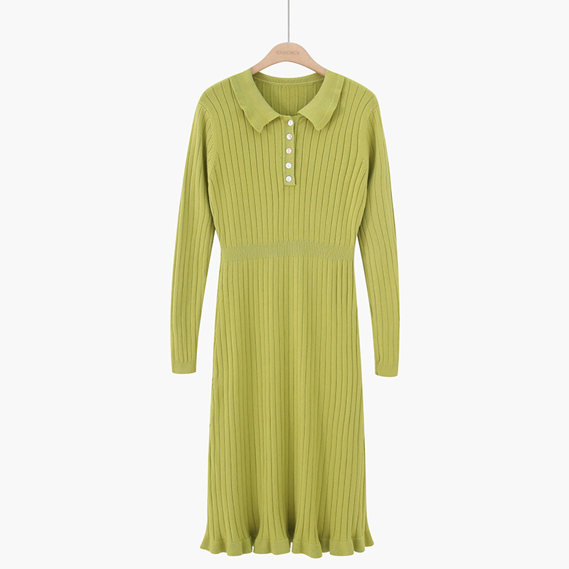 Rochie de dama model nou cu guler clasic in mai multe culori - model croiat