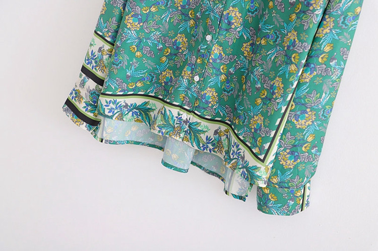 Mintás mintás női ing - széles modell