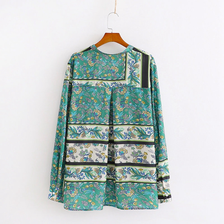 Mintás mintás női ing - széles modell