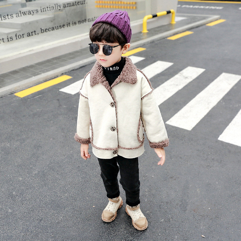 Geaca de copii model nou pentru baieti in verde si bej