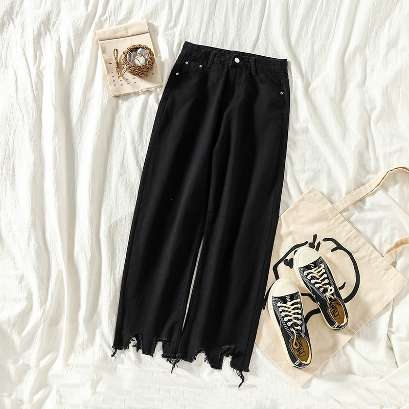 Γυναικεία τζιν με σκισμένα μοτίβα σε δύο χρώματα