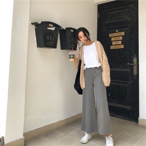 Női alkalmi nadrág négy színben - széles modell