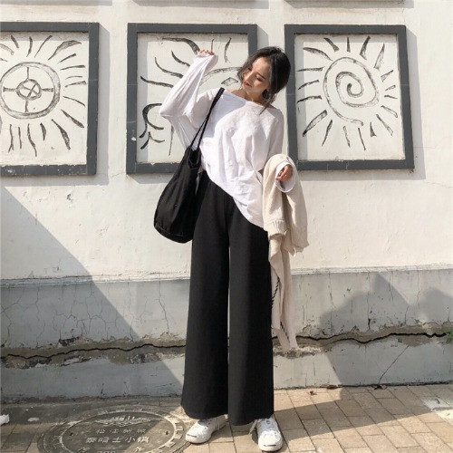 Női alkalmi nadrág négy színben - széles modell