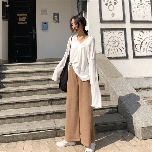 Női alkalmi nadrág négy színben - széles modell