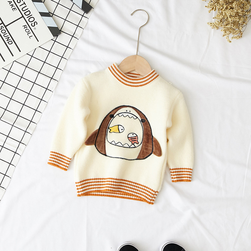 Modern gyerek pulóver hímzéssel fiúknak