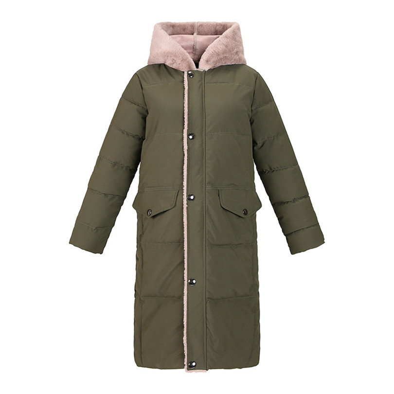 Modern női téli kabát kapucnival több színben