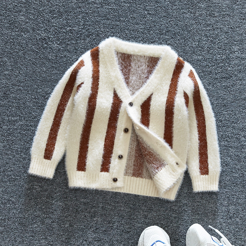 Vesta moderna pentru copii pentru baieti in doua culori cu decolteu in V