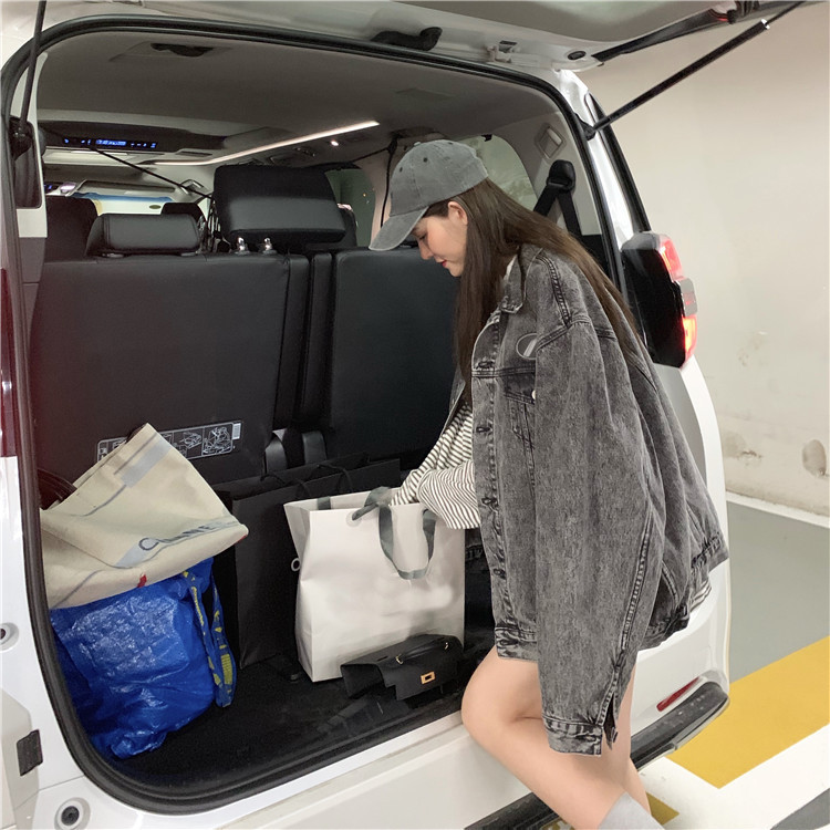 Geaca de dama moderna din denim - model larg in doua culori