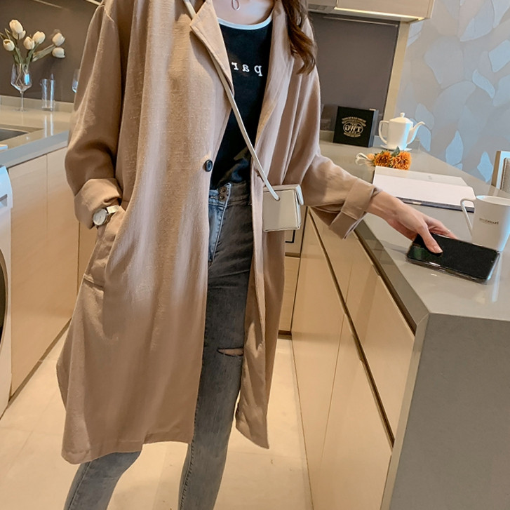 Palton de toamna de dama model larg in trei culori