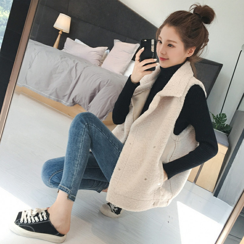 Női téli mellény - rövid modell bézs és fehér színben