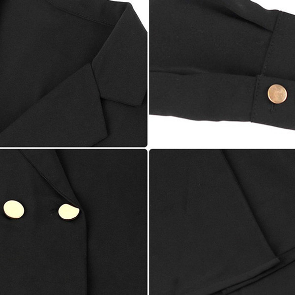 Aktuális női ruha aszimmetrikus modell hosszú ujjú fekete színben