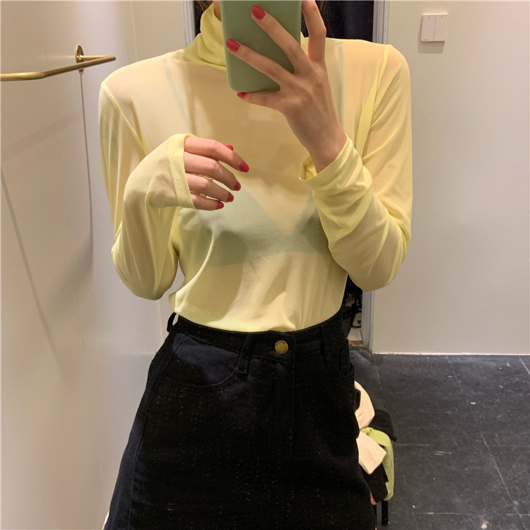Bluza casual dama cu guler inalt in mai multe culori
