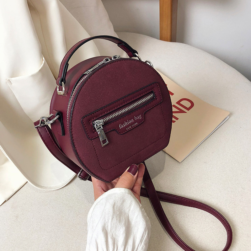 Geanta de dama moderna cu fermoar si maner scurt si lung