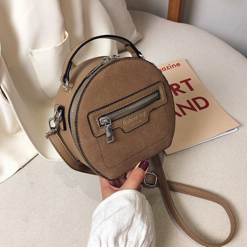 Geanta de dama moderna cu fermoar si maner scurt si lung