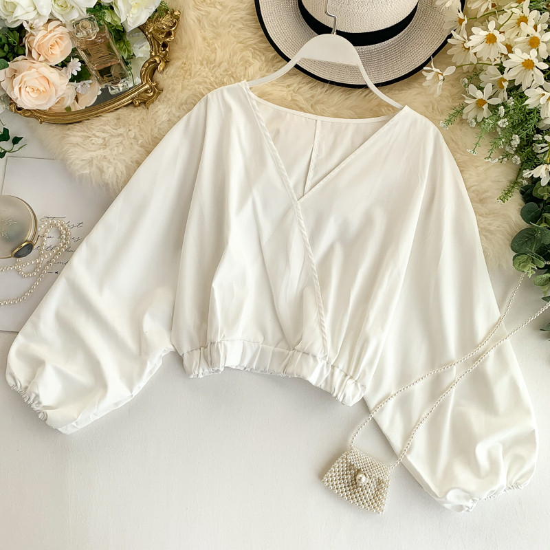 Modern női ing V-nyakkal, több színben