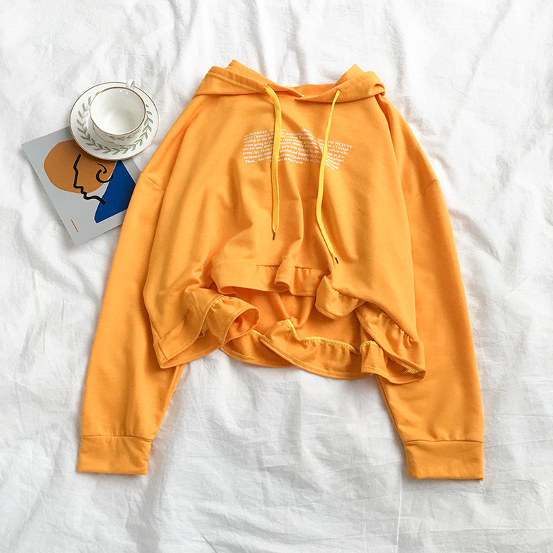 Bluză casual de damă în gri și galben cu inscripții