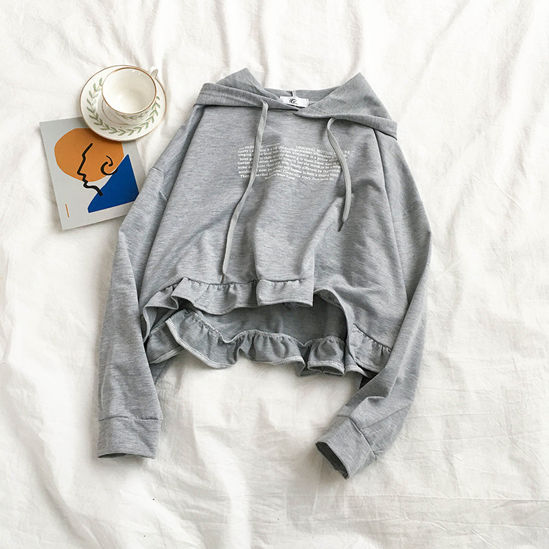 Bluză casual de damă în gri și galben cu inscripții