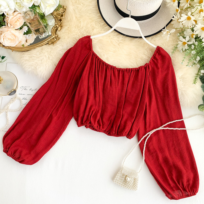 Γυναικεία μπλούζα με στρογγυλό λαιμόκοψη σε διάφορα χρώματα