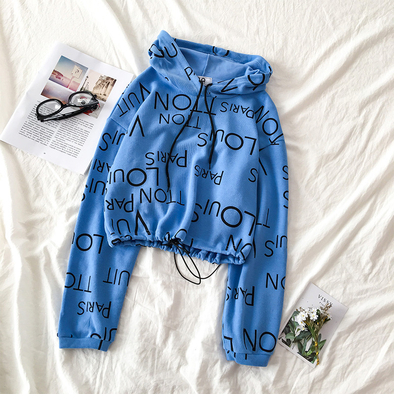 Bluza de dama in cinci culori cu cravata si gluga