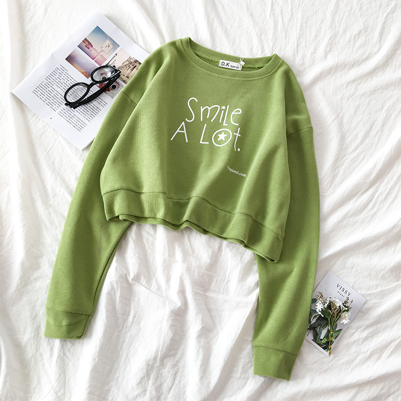 Bluza de dama in patru culori cu inscriptii si decolteu O