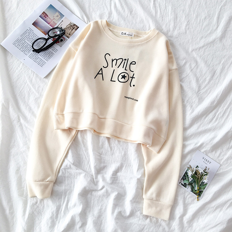 Bluza de dama in patru culori cu inscriptii si decolteu O