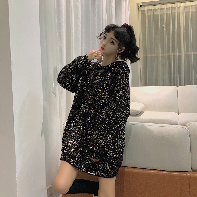 Hanorac lung de dama in doua culori