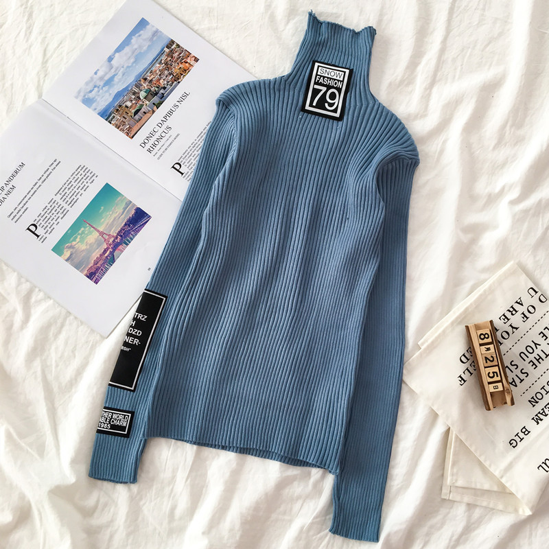 Μοντέρνα γυναικεία μπλούζα σε διάφορα χρώματα με κολάρο