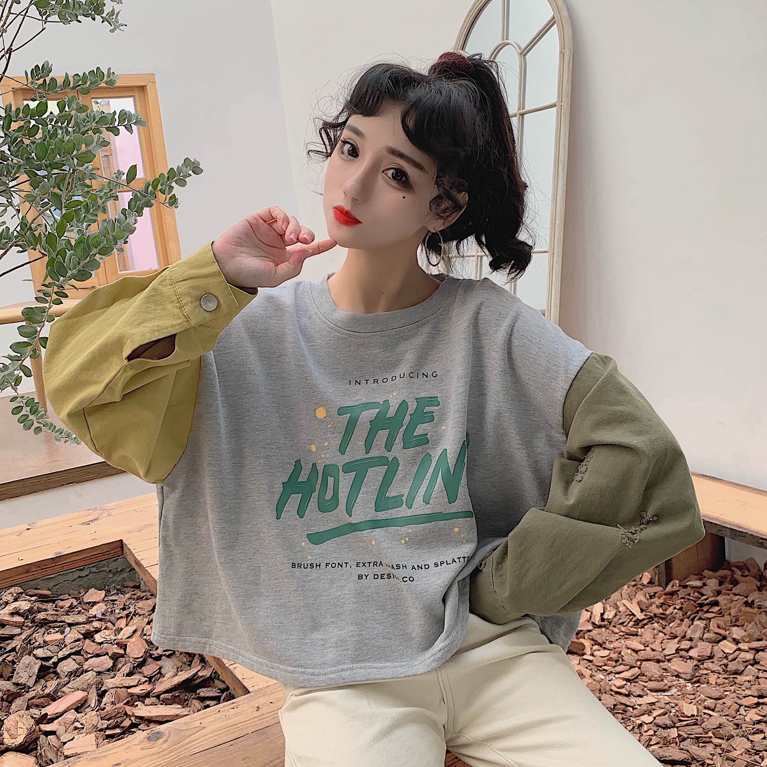 Bluza scurta casual dama - model larg